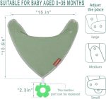 vuminbox Baby Bandana Drool Bibs 6-Pack and Teething Toys 6-Pack Made with 100% Organic Cotton, Absorbent and Soft Unisex - Image 4
